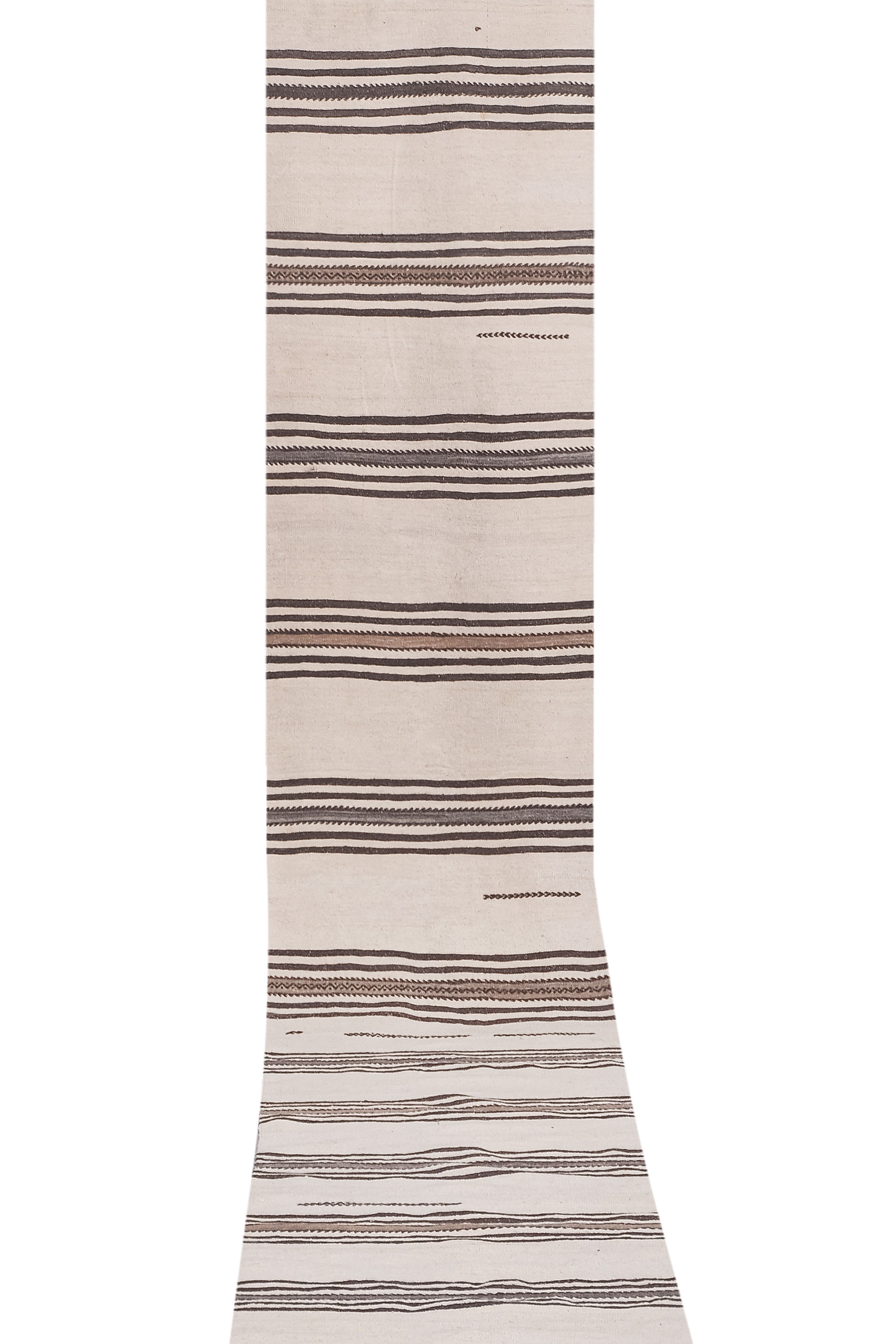 Vintage Turkish rug from Oushak, hand-woven 76x610 cm