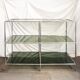 Vintage self-supporting library in steel and glass by Poul Cadovius for Royal System Denmark, 1960s.