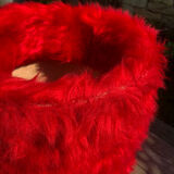 Vintage moumoute pouf