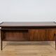 Large Mid-Century Freestanding Rosewood Desk, Denmark, 1960s