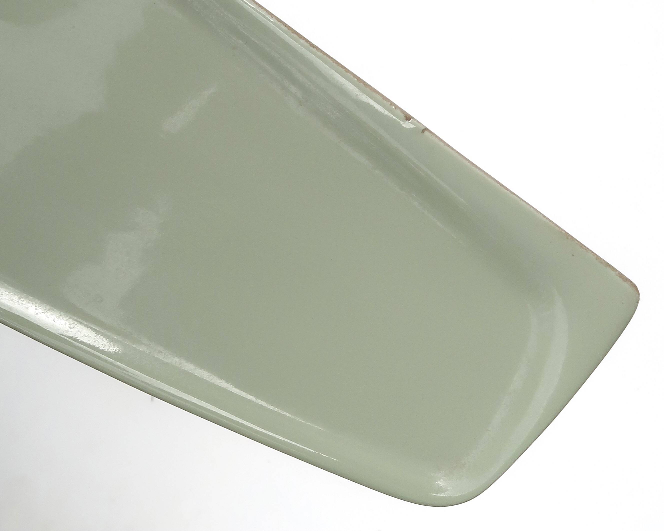 70s green linden porcelain bathroom wall shelf