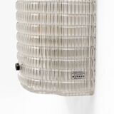 Pair of Murano Glass Wall Sconces with Ribbed Texture