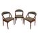 Set of three teak chairs, Danish design, 1970s, designer: Kai Kristiansen