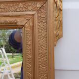 Mirror wood and stuc gilded 19th