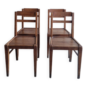 set of 4 vintage chairs Reconstruction