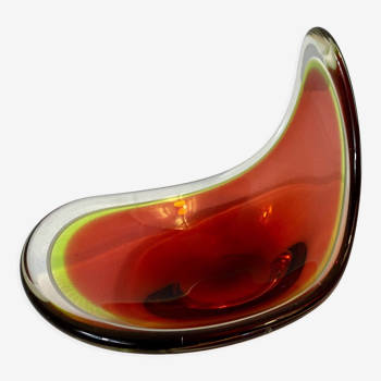 Coupelle en verre par Paul Kedelv en 1953