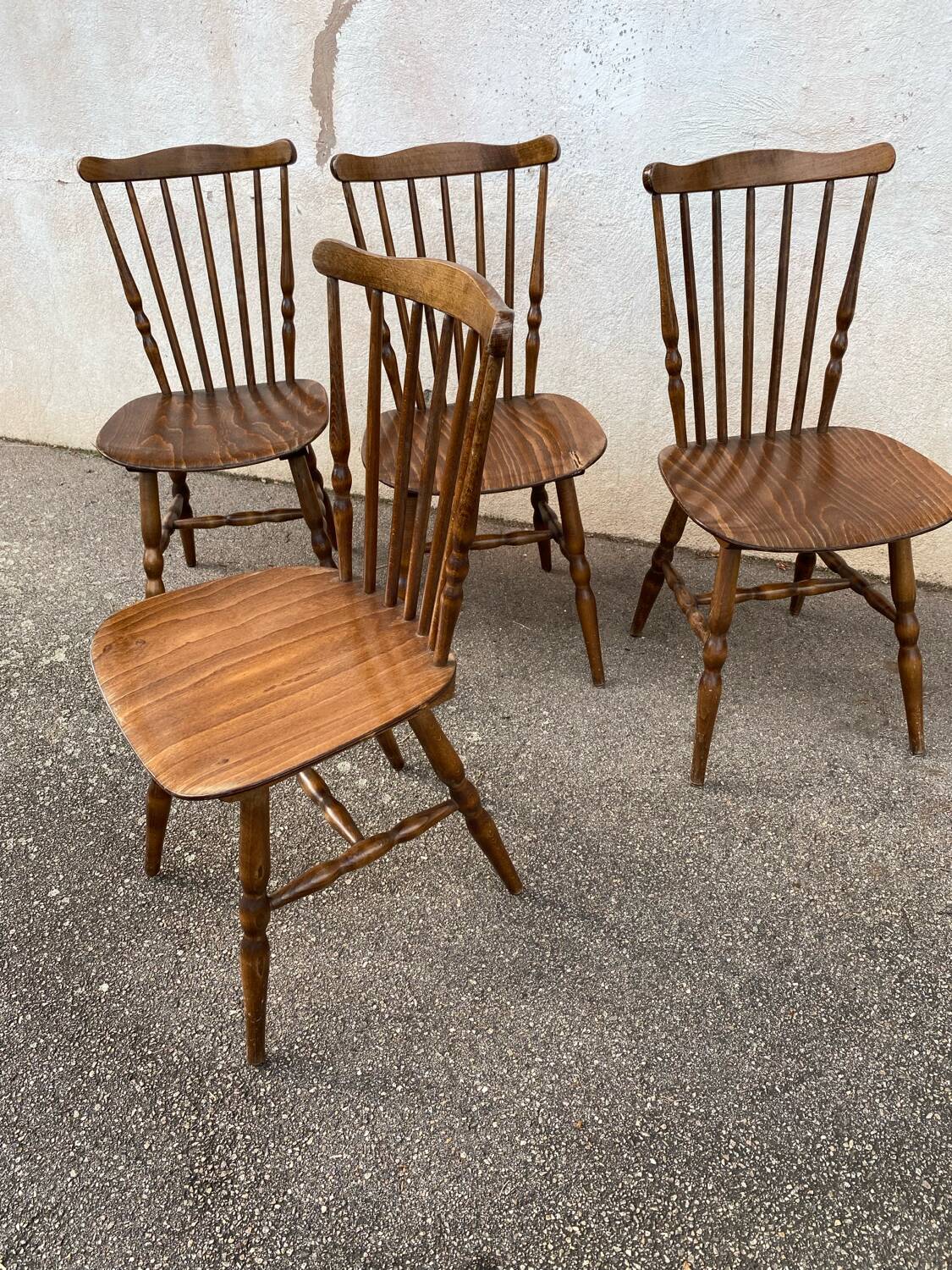Set of 4 Baumann Menuet chairs