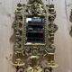 Pair of mirrors with candle holders in bronze signed FC Paris Napoleon III