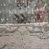 Tapis de course vintage bordeaux doux fait à la main 3x9