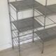Modular chrome metal shelf