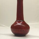 Vase soliflore en céramique rouge