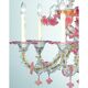 Luxury Pink and Transparent Venetian Murano Glass Chandelier