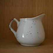 Stoneware milk jug with Japanese motif