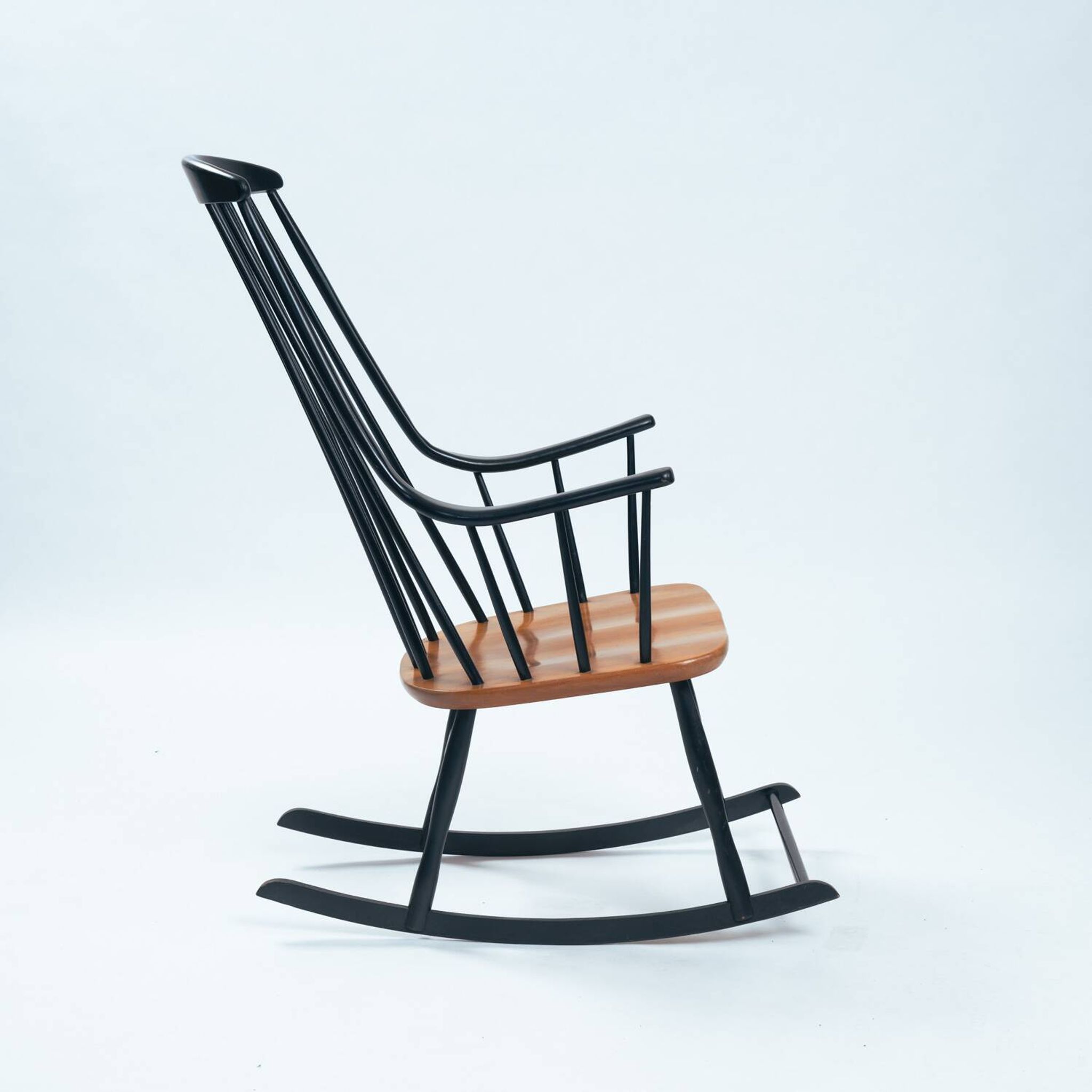 Fauteuil à bascule danois Lena Larsson Grandessa du milieu du siècle, années 1950