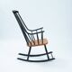 Fauteuil à bascule danois Lena Larsson Grandessa du milieu du siècle, années 1950