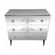 Venetian mirrored commode with 3 drawers