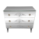 Venetian mirrored commode with 3 drawers