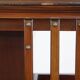 Grand carrousel à livres anglais antique en bois avec base en fonte