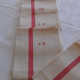 Set of 12 old tea towels