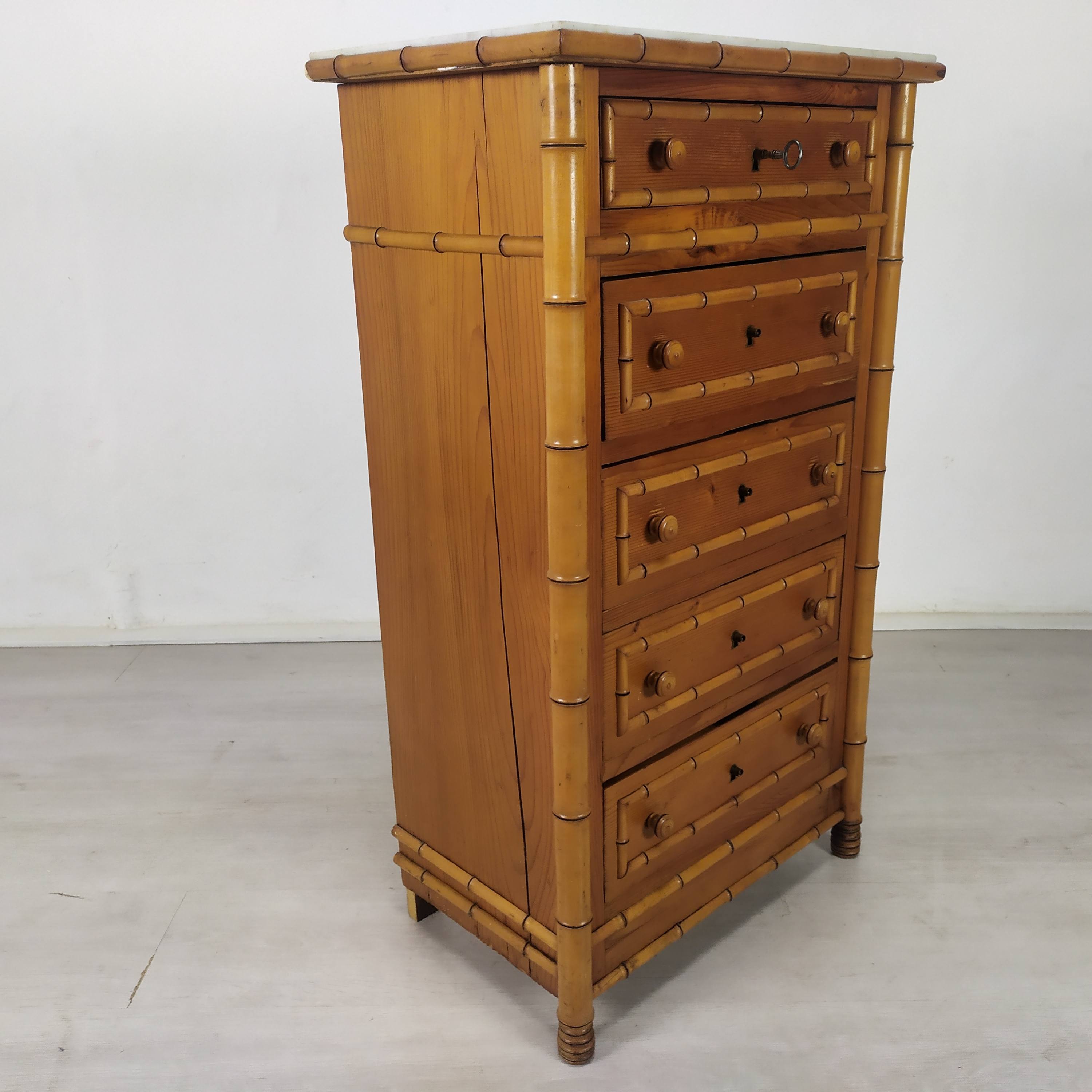 Rag picker 6 bamboo drawers