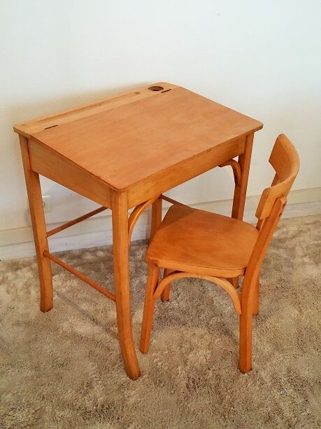 Chair and desk, child desk Baumann