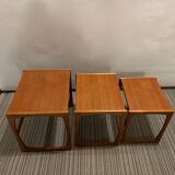Series of 3 GPlan teak nesting tables