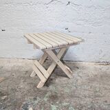 Small folding wooden stool