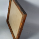 Old square frame 27x27 foliage 24x24 cm gilded stucco wood + glass SB113