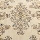 7x9 Cream & Green Floral Pattern Vintage Area Rug, 202x278Cm
