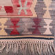 Vintage Turkish mini kilim 62x97 cm wool small kelim runner, shabby chic 2565