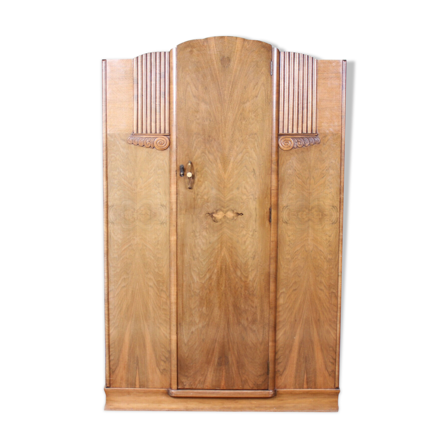 Walnut wardrobe art deco period