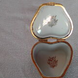 Jewelry box Heart Porcelain of Limoges J. Valade
