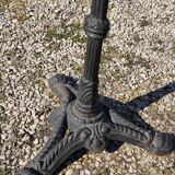 Marble and wrought iron bistro table