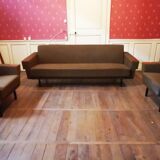 Sofa sofa daybed convertible 60 years 70 khaki