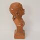Plaster bust from the Belle Époque period by Jindřich Říha, 1890s.