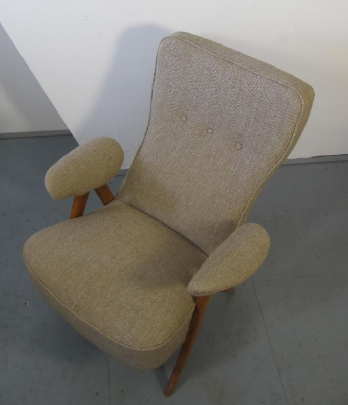 Chair living room 105 mid-century by Theo Ruth for Artifort, 1950 s