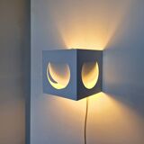 White metal wall sconce by Shogo Suzuki for Orno, Finland 1960's