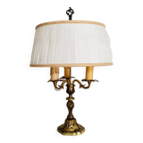 Lampe bouillotte en laiton doré style Empire 3 feux