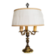 Bouillotte lamp in gilded brass, Empire style, 3 lights