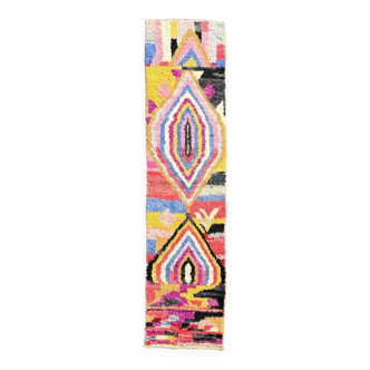tapis couloir multicolores boujad neuf berbere rug 70x285 cm