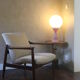 Armchair GFM-142 by Edmund Homa 1960s beige fabric.