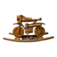 Vintage wooden motorcycle