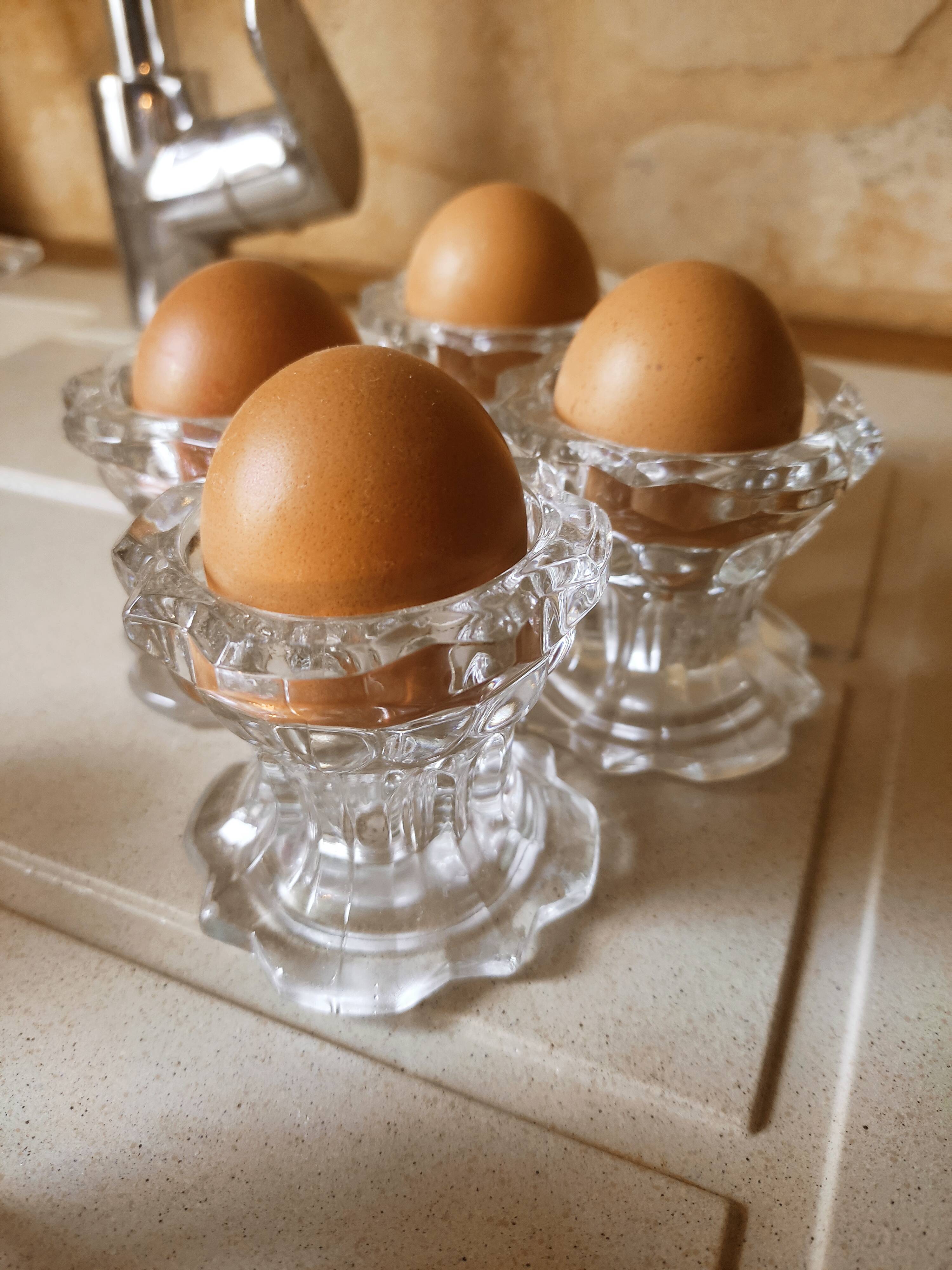 6 Reims glass candle holders