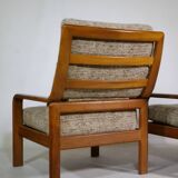 Teak Highback Lounge Chairs by L. Olsen & Søn, Set of 2, Denmark, 1960s