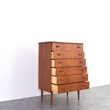 Mid-Century Danish Teak Chest of Drawers, 1960s.