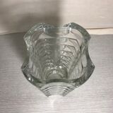 Ancient cristal vase from Arques glass mould french Art Deco style
