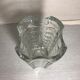 Vase ancien cristal d’Arques verre moule style Art Déco France vintage