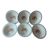 Set of 6 Dairy Farm soup plates