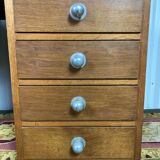 Oak caissons desk 1950