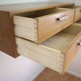 Teak Wall Drawer Module By Kai Kristiansen For Feldballes Møbler, 1960s